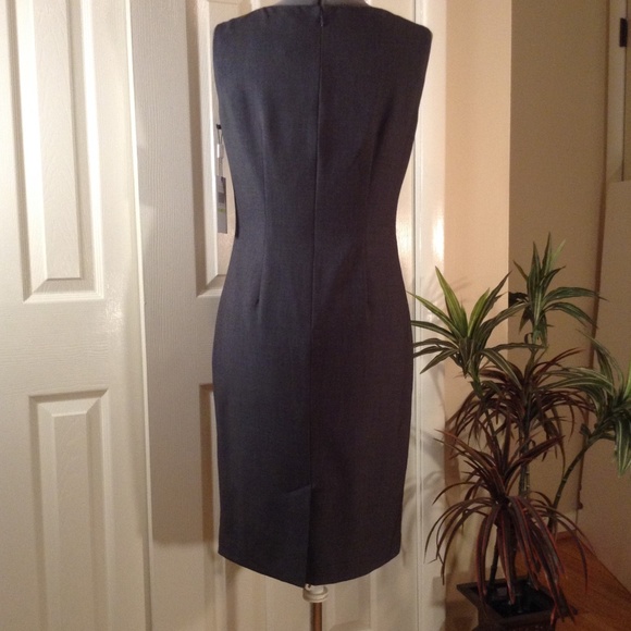 Calvin Klein Charcoal  Career Sheath Dress - Picture 2 of 8